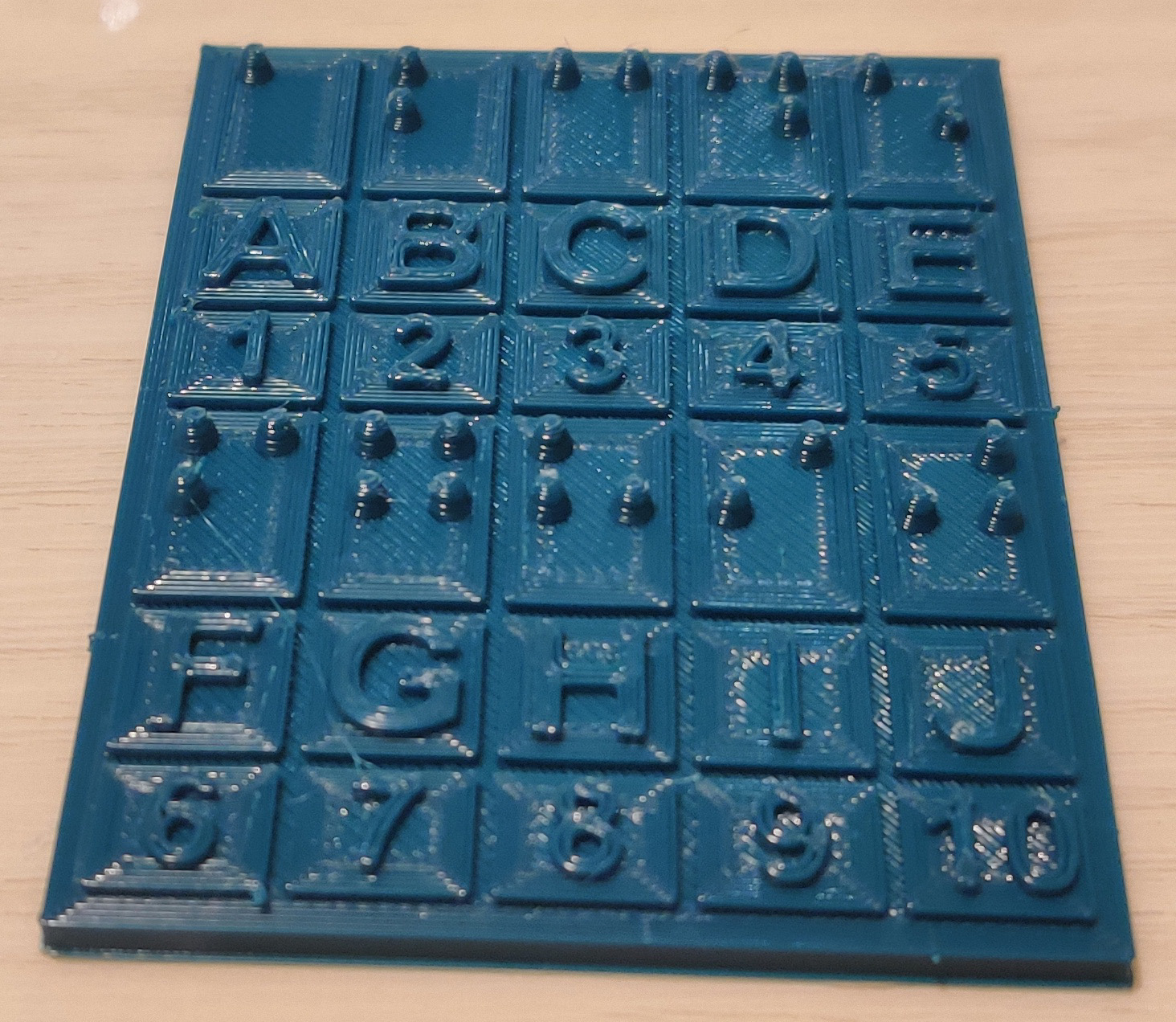 3D printed Braille object