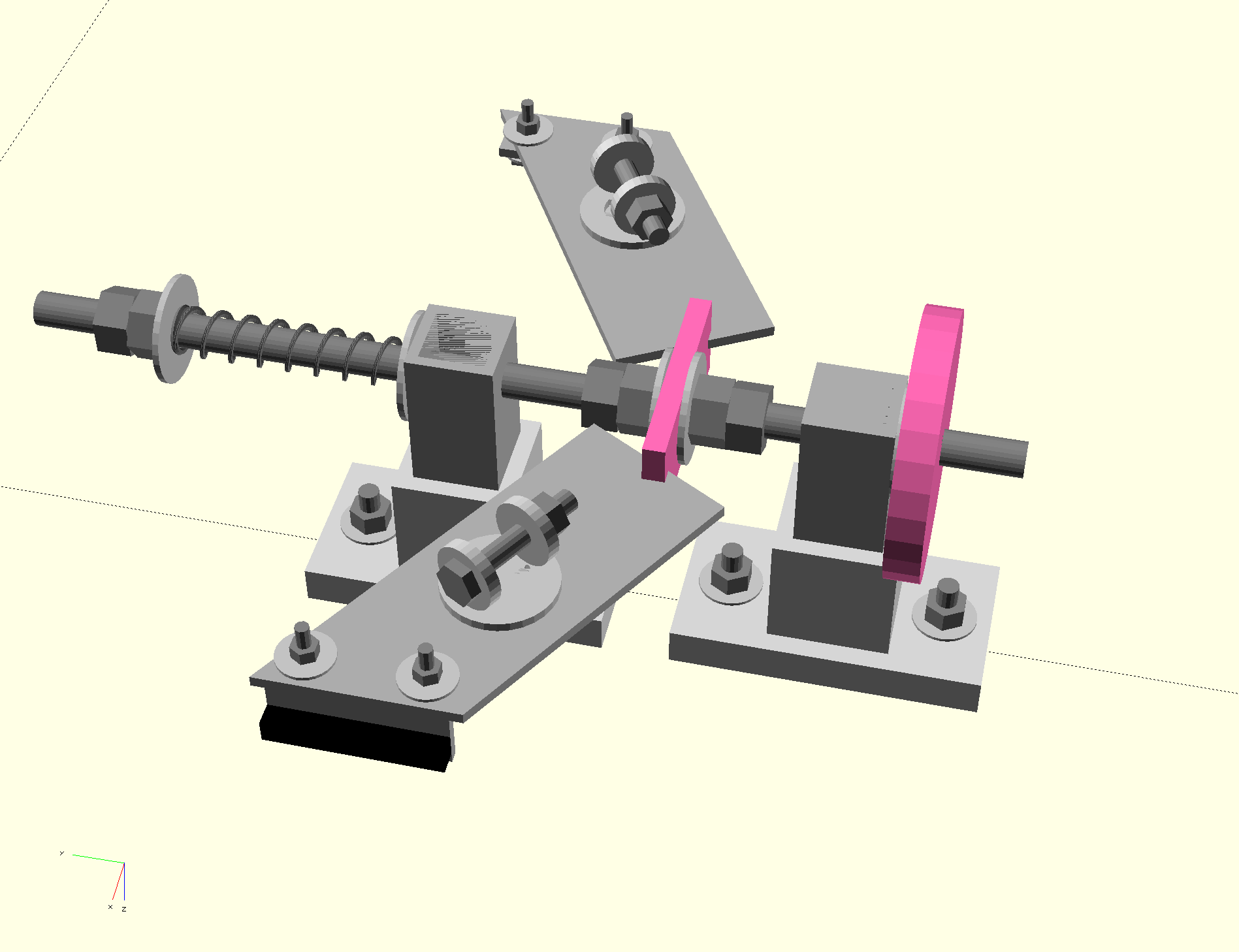 Brake Assembly Worm's Eye View