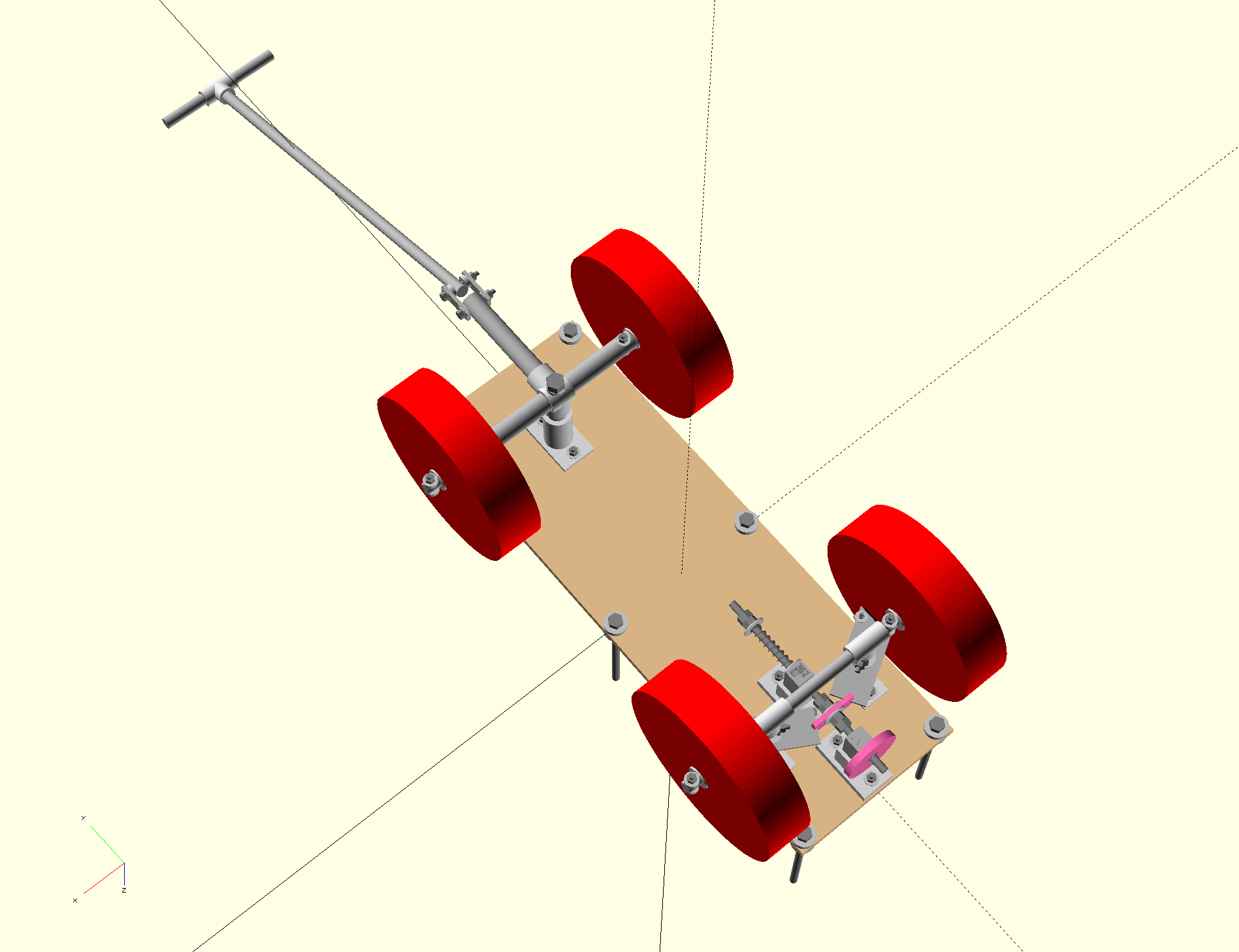Dog Cart Worm's Eye View